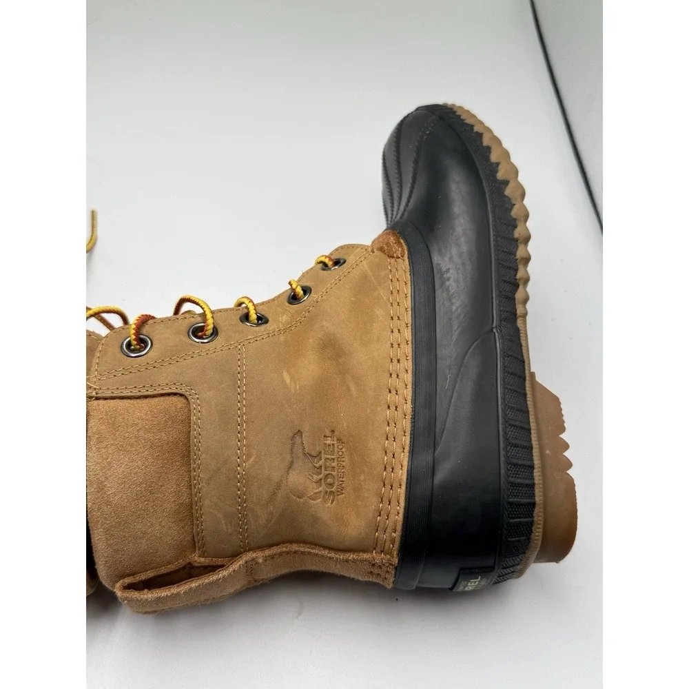 Sorel Cheyanne II Men Boot 6 Black Brown Leather Waterproof Snow Boot NY1891-286